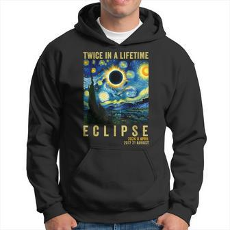 Twice In Lifetime Eclipse April 8 2024 Starry Night Van Gogh Hoodie - Seseable