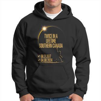 Twice In A Lifetime Total Solar Eclipse 2024 Southern Canada Hoodie - Thegiftio UK