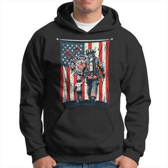 I Have Two Titles Dad Aad Hero Firefighter Father’S Day Hoodie - Seseable