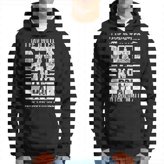 I Have Two Titles Dad And Papi Fathers Day Grandpa Hoodie - Seseable