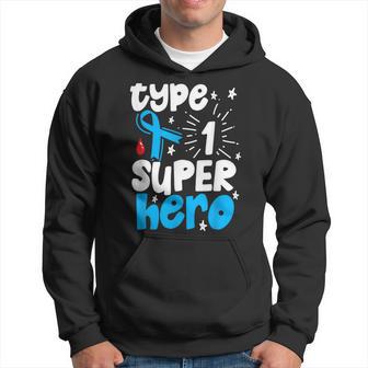 Type 1 Diabetes Awareness Type One Superhero Hoodie - Monsterry