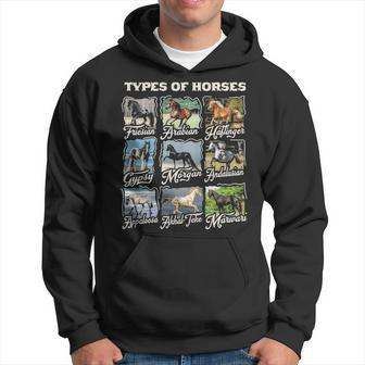 Types Of Horses Lover Cute Riding Girl Boyn Horse Hoodie | Mazezy