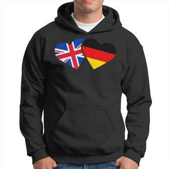 Uk Germany Flag T Heart British German Love Cute Hoodie - Thegiftio UK