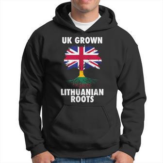 Uk Grown Lithuanian Roots Fun Lithuanian British Hoodie - Thegiftio UK