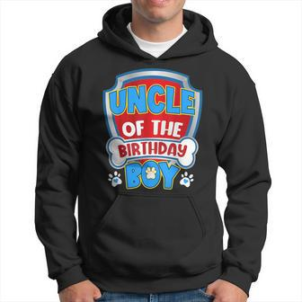 Uncle Of The Birthday Boy Dog Paw Family Matching Hoodie - Monsterry AU