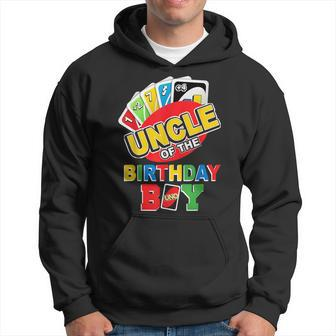 Uncle Of The Birthday Boy Uno Dad Papa Father 1St Bday Hoodie - Seseable