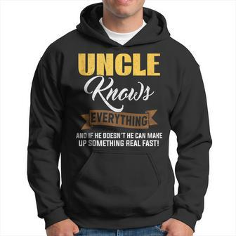 Uncle Knows Everything For Father's Day Dad Grandpa Hoodie - Thegiftio UK