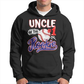 Uncle Of Rookie 1St Baseball Birthday Party Theme Matching Hoodie | Mazezy