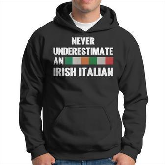 Never Underestimate An Irish Italian Flag Hoodie - Seseable