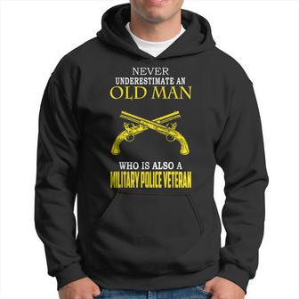 Never Underestimate Military Police Veteran Veteran Day Xmas Hoodie - Monsterry CA