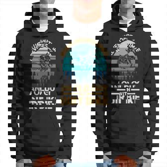 Never Underestimate An Old Guy On A Dirt Bike Motocross Hoodie | Seseable UK