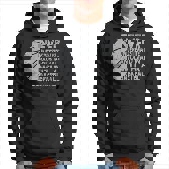 Never Underestimate An Old Man With Basketball Coach Grandpa Hoodie | Seseable UK