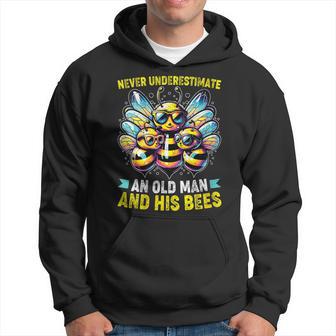 Never Underestimate An Old Man With His Bees Hoodie - Thegiftio UK