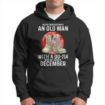 Never Underestimate An Old Man With A Dd-214 December Hoodie | Mazezy UK