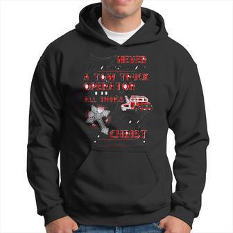 Never Underestimate A Tow Truck Operator Hoodie - Thegiftio UK