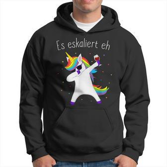 Unicorn Dab Saufen Es Escaliert Eh Frauen Jga Slogan Hoodie - Seseable