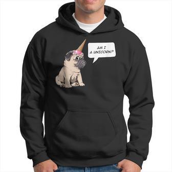 Am I A Unicorn Pug Dog Ice Cream Corn Hoodie - Monsterry AU