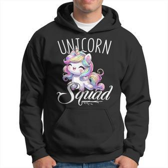 Unicorn Squad Birthday Party Cute Unicorn Hoodie - Seseable