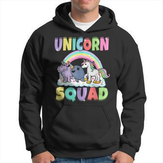 Unicorn Squad Rhino Narwhal Magical Creatures Cute Girly Hoodie - Monsterry CA