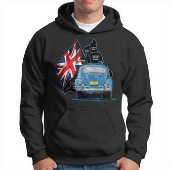Union Jack Classic Car United Kingdom British Flag Car Lover Hoodie - Thegiftio UK