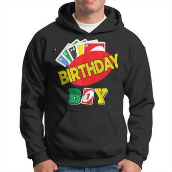 Uno Themed 1St Birthday Party Decorations 1St Bday Boy Hoodie - Seseable