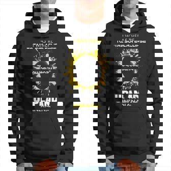 Upland Indiana Total Solar Eclipse 2024 Hoodie - Thegiftio