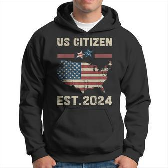 Us Citizen Est 2024 Immigrant New American Citizenship Party Hoodie - Seseable