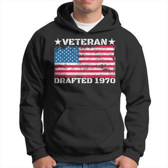 Us Military Veteran Drafted 1970 Vietnam War American Flag Hoodie - Monsterry UK