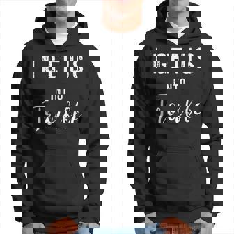 I Get Us Into Trouble Set Matching Best Friend Hoodie - Thegiftio