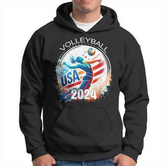 Usa 2024 Summer Games Volleyball America Sports 2024 Usa Hoodie - Monsterry DE