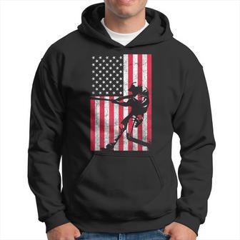 Usa American Flag Baseball Red White Blue 4Th Of July Top Hoodie - Monsterry CA