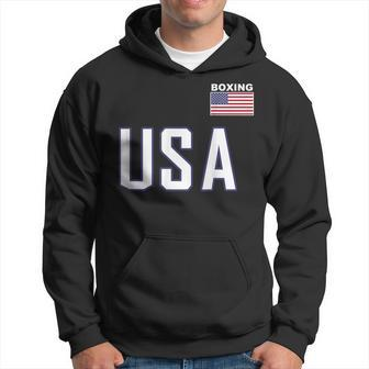 Usa Flag Boxing Cool Boxer Training Equipment Women Hoodie - Monsterry