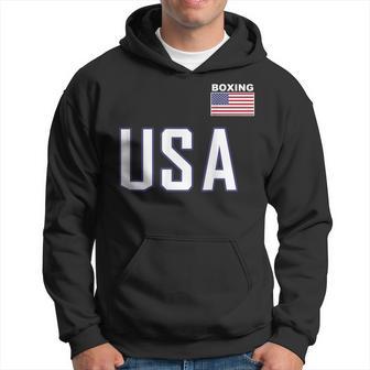 Usa Flag Boxing Cool Boxer Training Equipment Women Hoodie - Monsterry UK