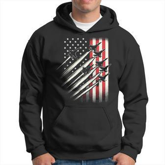 Usa Flag Fighter Jets Patriotic America Memorial July 4Th Hoodie - Monsterry AU