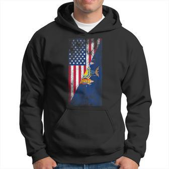 Usa New York Flags United States Of America New Yorker Hoodie - Monsterry