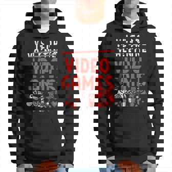 V Is For Video Games Valentines Day Gamer Boy Men Hoodie - Thegiftio UK