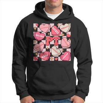 Valentines Day Heart Pediatric Pt Therapist Physical Therapy Hoodie - Thegiftio UK