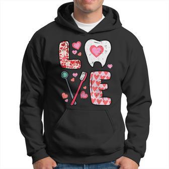 Valentines Day Love Tooth Dental Life Cute Dentist Women Hoodie - Monsterry AU