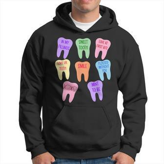 Valentines Dentist Dental Hygienist Tooth Candy Conversation Hoodie - Seseable