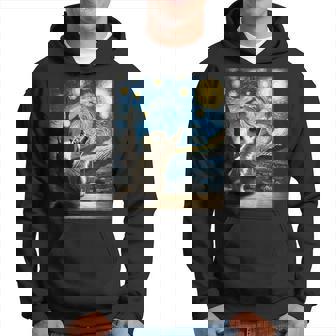 Van Gogh Starry Night Style Artistic Ragdoll Cat Hoodie - Thegiftio
