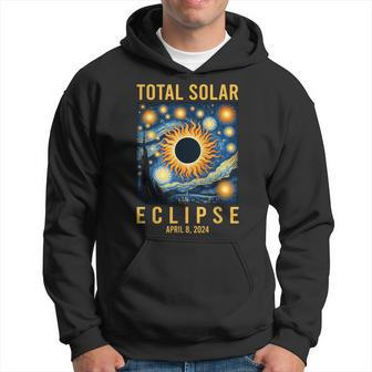 Van Gogh Starry Night Total Solar Eclipse April 8 2024 Hoodie - Seseable
