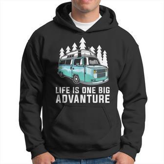 Vanlife Camper Vacation Life Is One Big Advanture Van Hoodie - Thegiftio UK