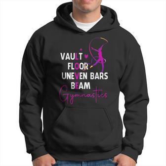 Vault Floor Uneven Bars Balance Beam Gymnastics Athlete Hoodie - Monsterry AU