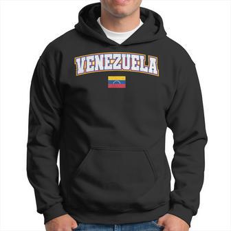 Venezuela Varsity World Flag Weathered Hoodie - Monsterry CA