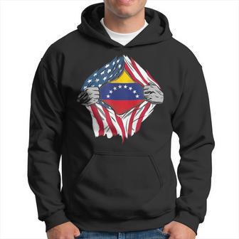 Venezuelan Blood Inside Me Venezuela Flag Bandera Vzla Hoodie - Monsterry CA