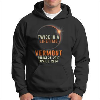Vermont Total Solar Eclipse 2024 Twice In A Lifetime Hoodie - Monsterry AU