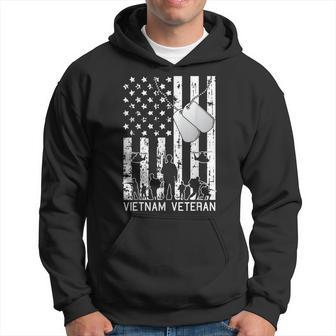 Vietnam Veteran Cool American Flag Military Army Soldier Hoodie - Monsterry