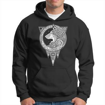 Viking Fenrir Symbol Monstrous Wolf Norse Mythology Hoodie - Seseable