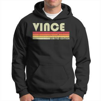Vince Name Personalized Retro Vintage Birthday Hoodie - Monsterry