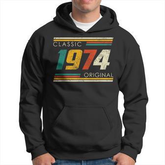 Vintage 1974 Made In 1974 50Th Birthday 50 Years Old Hoodie - Seseable